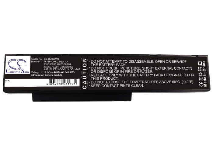 Black Battery For Benq Joybook R56, Joybook R42, Joybook C41 11.1v, 4400mah - 48.84wh Notebook, Laptop Cameron Sino Technology Limited