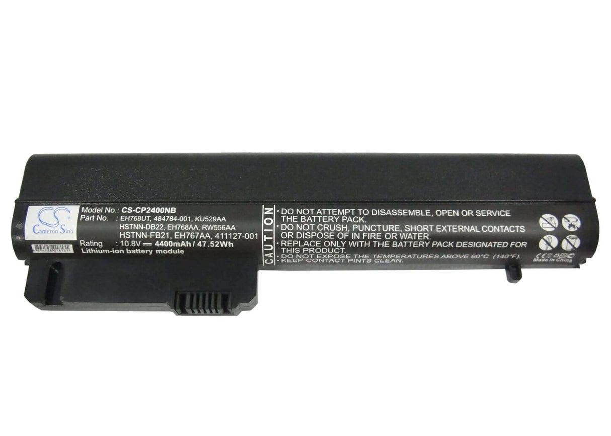 Black Battery For Compaq Business Notebook Nc2400, Business Notebook 2400, Business Notebook 2510p 10.8v, 4400mah - 47.52wh Notebook, Laptop Cameron Sino Technology Limited