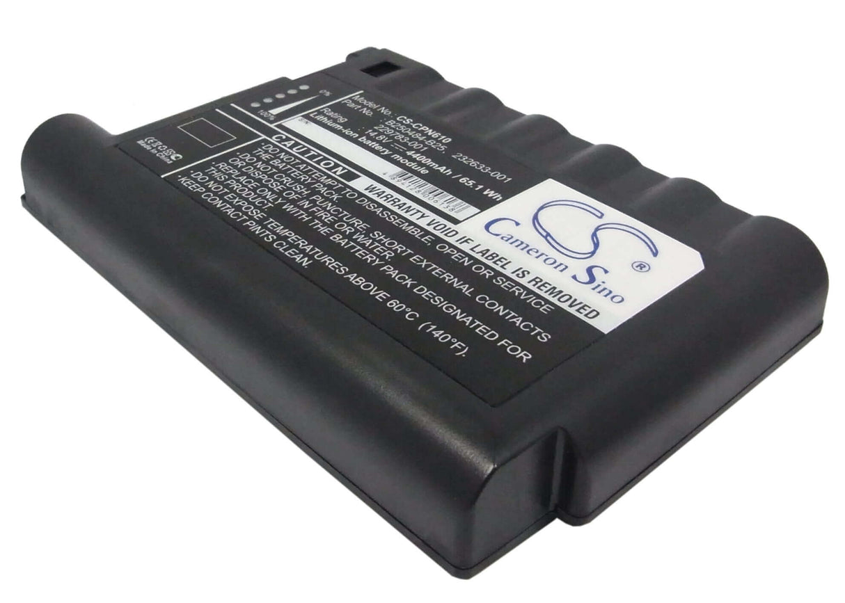 Black Battery For Compaq Evo N600, Evo N600c, Evo N610c 14.8v, 4400mah - 65.12wh Notebook, Laptop Cameron Sino Technology Limited (Suspended)
