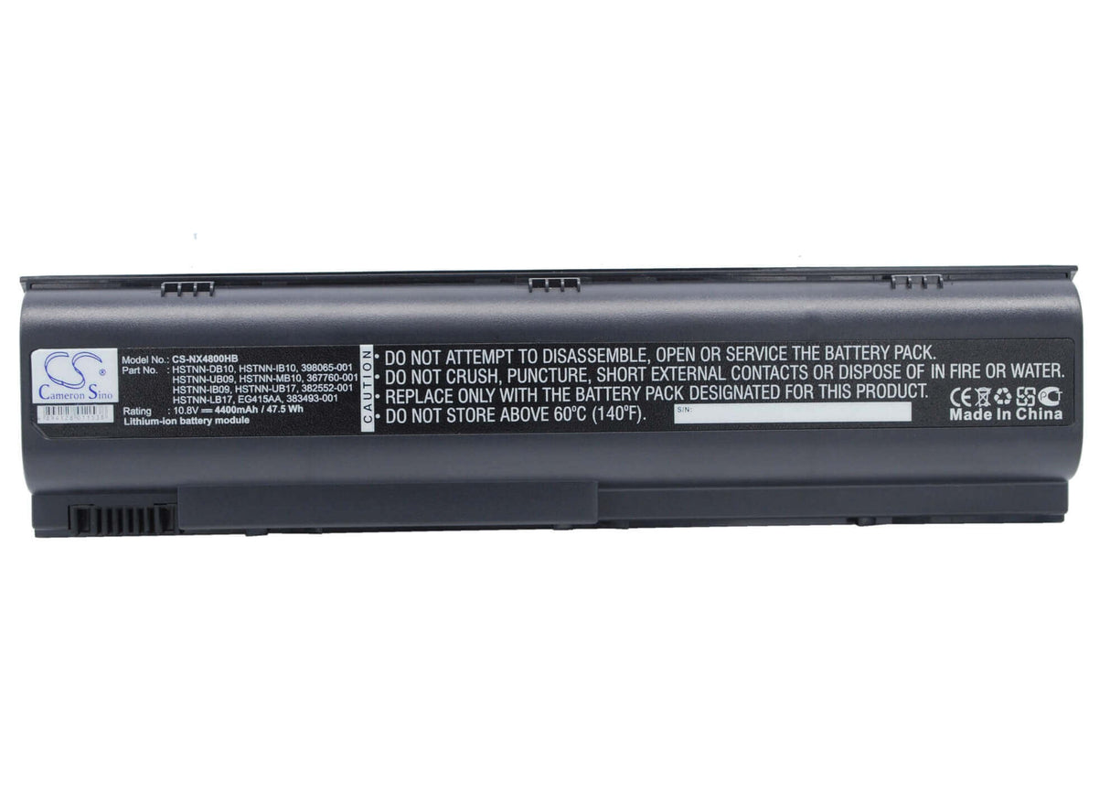 Black Battery For Compaq Pavilion Ze2000-pm342av, Pavilion Dv1635la, Pavilion Ze2015ea-ps722ea 10.8v, 4400mah - 47.52wh Notebook, Laptop Cameron Sino Technology Limited