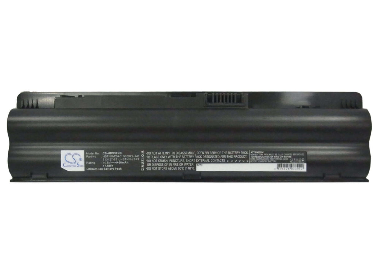 Black Battery For Compaq Presario Cq35-100, Presario Cq35-101tu, Presario Cq35-101tx 10.8v, 4400mah - 47.52wh Notebook, Laptop Cameron Sino Technology Limited