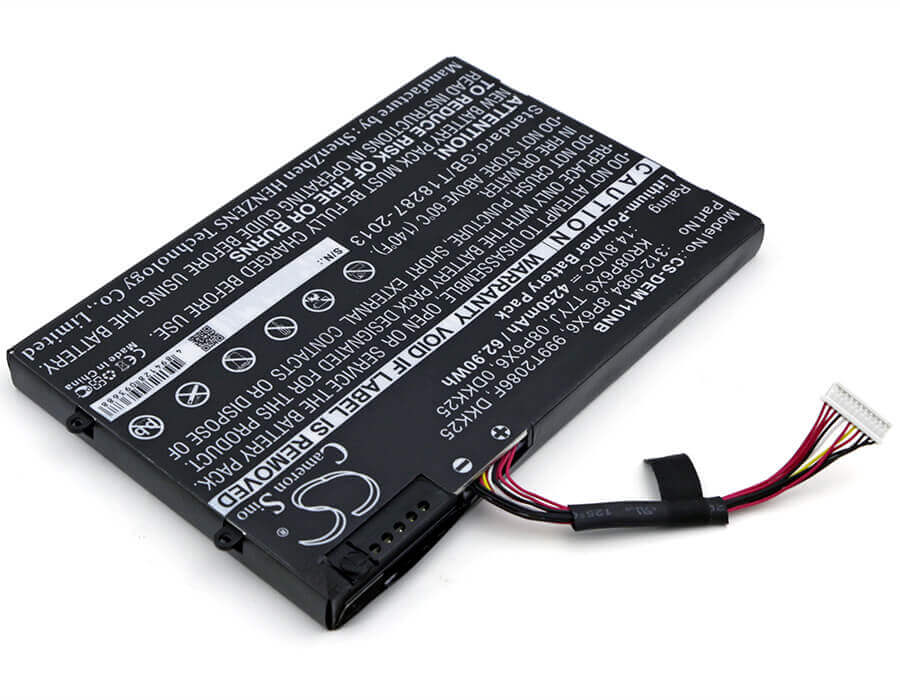 Black Battery For Dell Alienware M11x, Alienware M11xr2, Alienware M11xr3 14.8v, 4250mah - 62.90wh Notebook, Laptop Cameron Sino Technology Limited