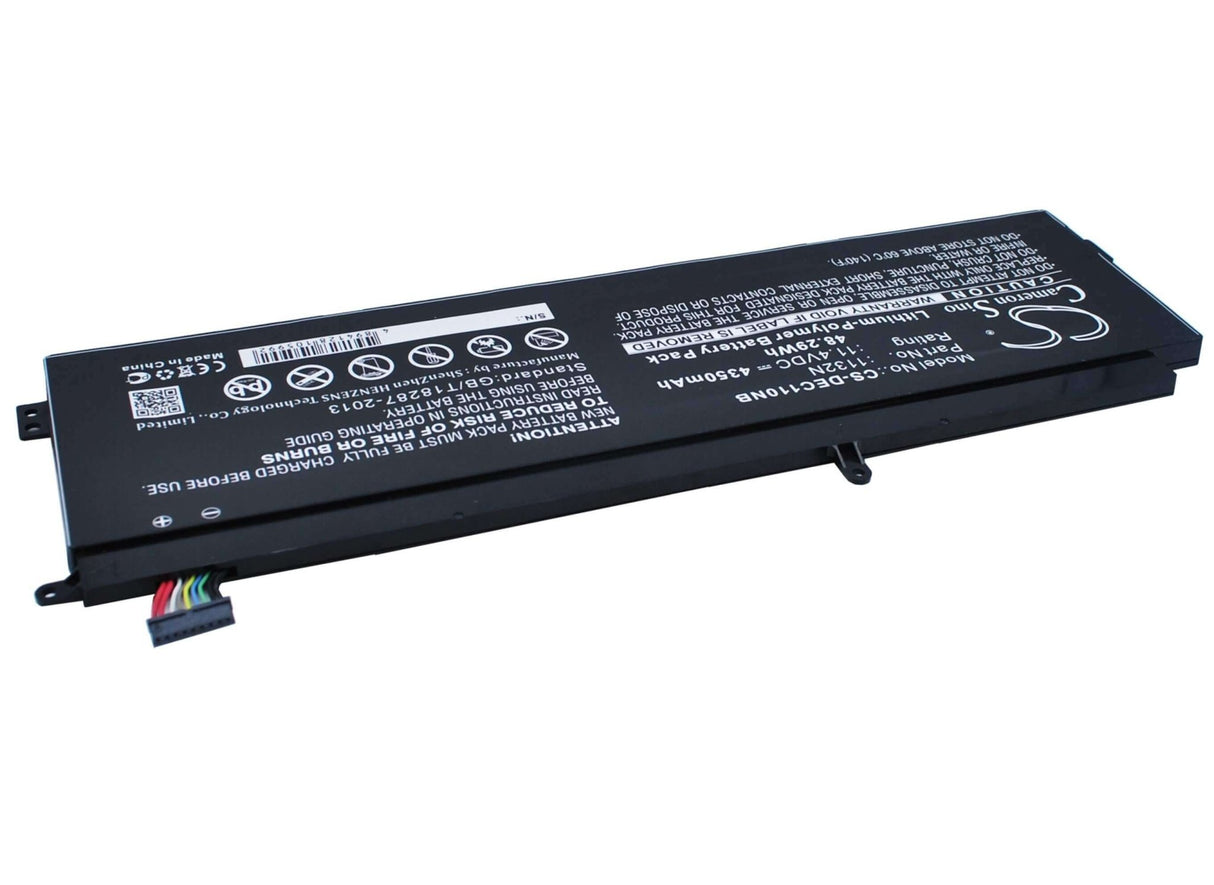 Black Battery For Dell Chromebook 11 11.4v, 4350mah - 49.59wh Notebook, Laptop Cameron Sino Technology Limited