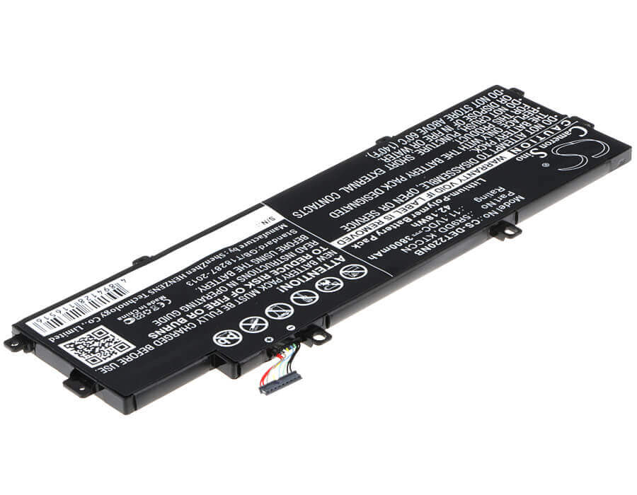 Black Battery For Dell Chromebook 11 3120, Chromebook 11 (3120) 2015, P22t 11.1v, 3800mah - 42.18wh Notebook, Laptop Cameron Sino Technology Limited