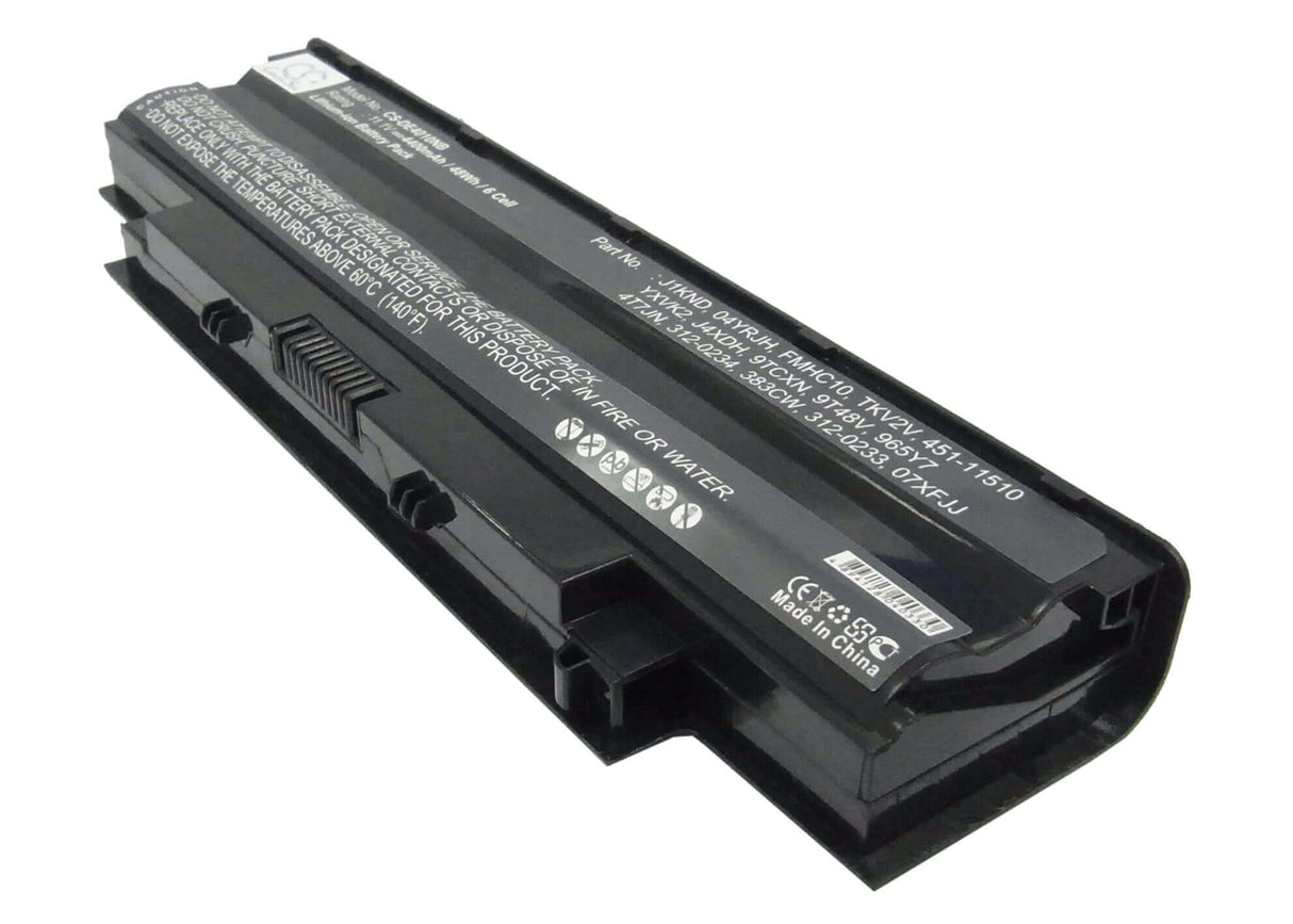 Black Battery For Dell Inspiron 13r, Inspiron 13r N3010, Inspiron 13r N3010d 11.1v, 4400mah - 48.84wh Notebook, Laptop Cameron Sino Technology Limited