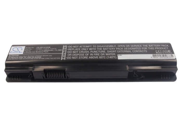 Black Battery For Dell Inspiron 1410, Vostro 1014, Vostro 1015 11.1v, 6600mah - 73.26wh Notebook, Laptop Cameron Sino Technology Limited