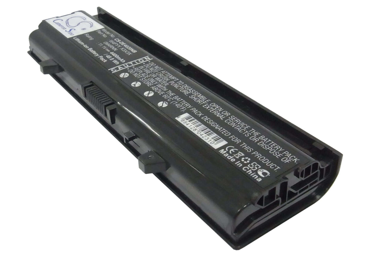 Black Battery For Dell Inspiron 14v, Inspiron 14r-346, Inspiron 14vr 11.1v, 4400mah - 48.84wh Notebook, Laptop Cameron Sino Technology Limited