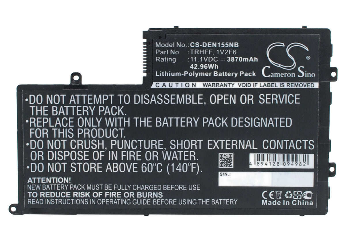 Black Battery For Dell Inspiron 15, Inspiron 15 5000, Inspiron 15-5547 11.1v, 3870mah - 42.96wh Notebook, Laptop Cameron Sino Technology Limited