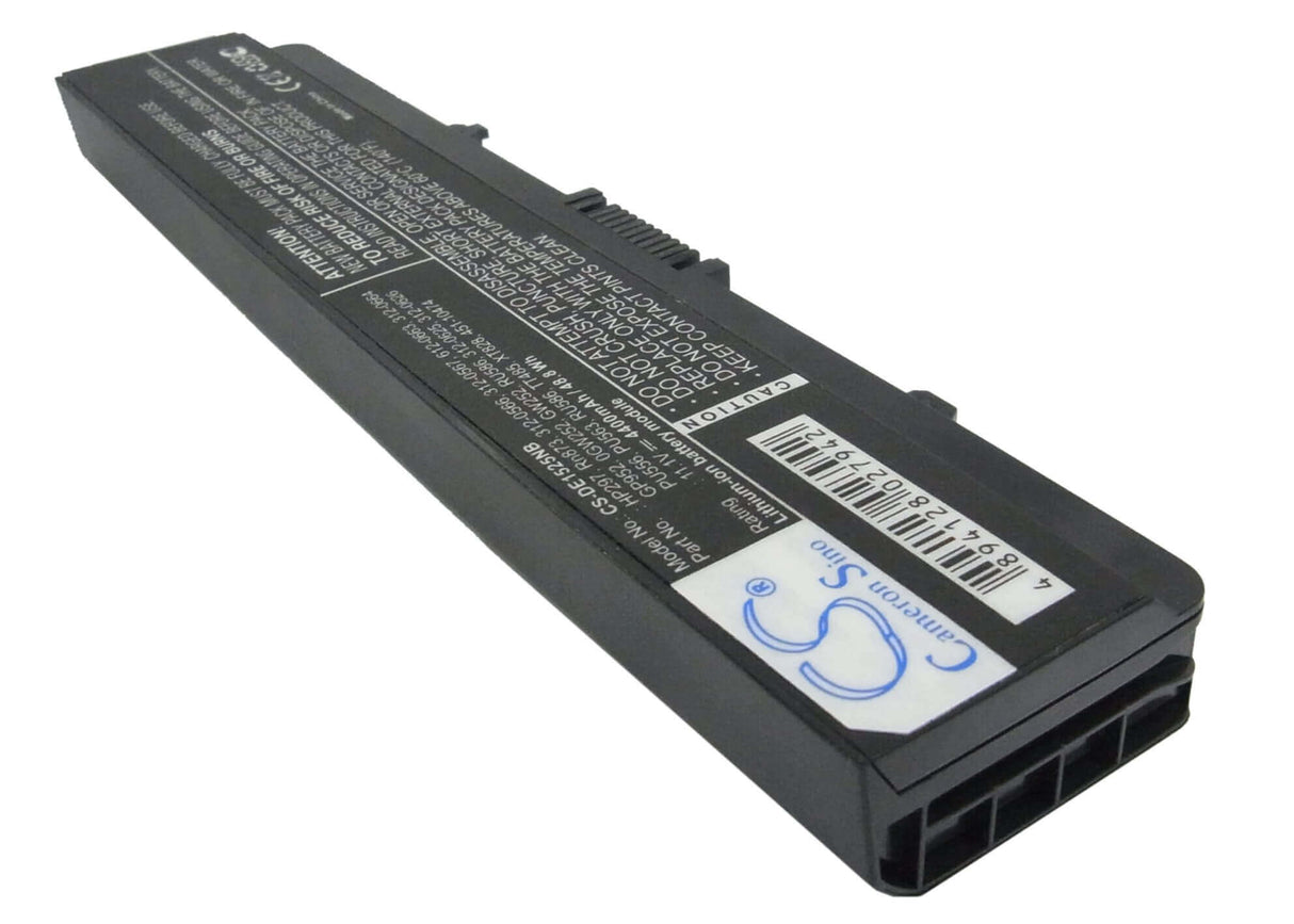 Black Battery For Dell Inspiron 1525, Inspiron 1526, Inspiron 1545 11.1v, 4400mah - 48.84wh Notebook, Laptop Cameron Sino Technology Limited
