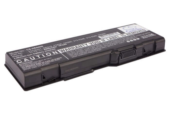 Black Battery For Dell Inspiron 6000, Inspiron 9200, Inspiron 9300 11.1v, 4400mah - 48.84wh Notebook, Laptop Cameron Sino Technology Limited