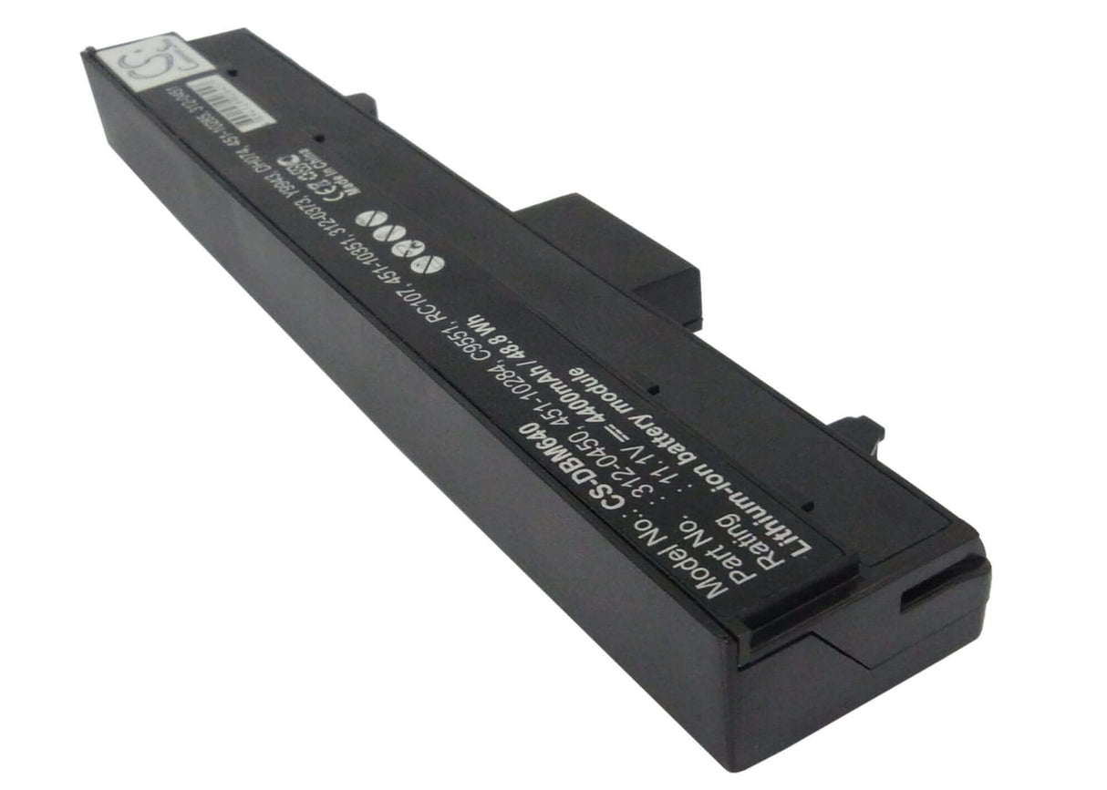 Black Battery For Dell Inspiron 630m, Inspiron 640m, Inspiron E1405 11.1v, 4400mah - 48.84wh Notebook, Laptop Cameron Sino Technology Limited