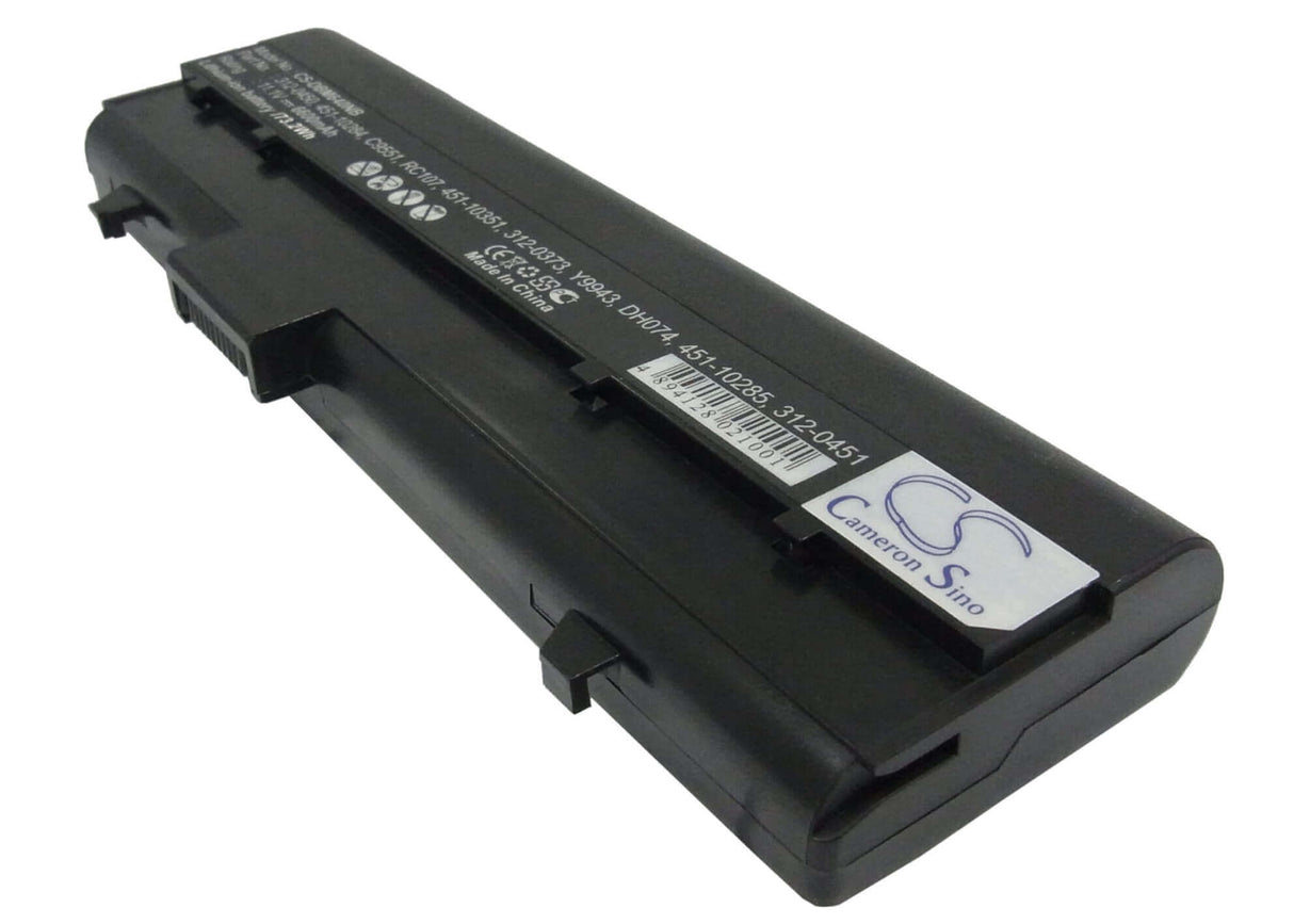 Black Battery For Dell Inspiron 630m, Inspiron 640m, Inspiron E1405 11.1v, 6600mah - 73.26wh Notebook, Laptop Cameron Sino Technology Limited