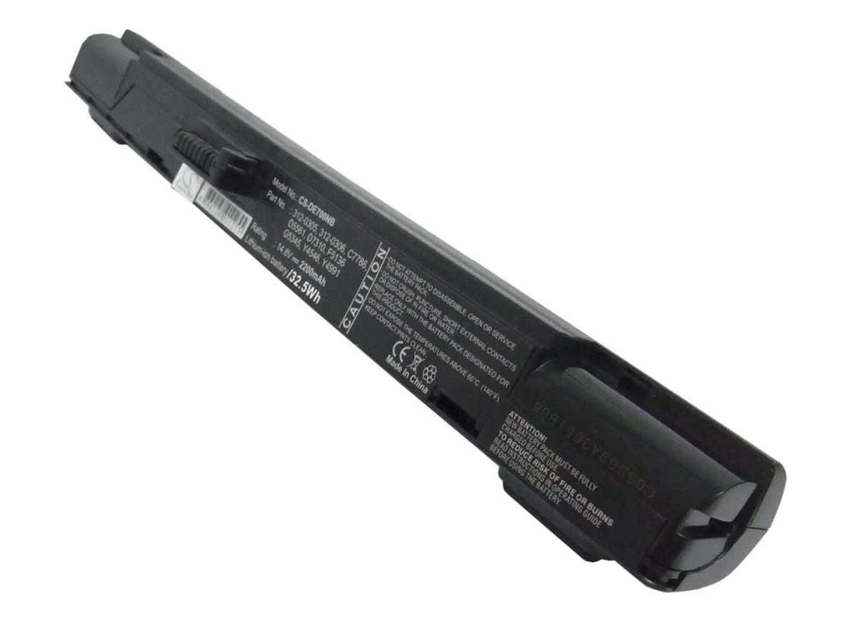 Black Battery For Dell Inspiron 700m, Inspiron 710m 14.8v, 2200mah - 32.56wh Notebook, Laptop Cameron Sino Technology Limited
