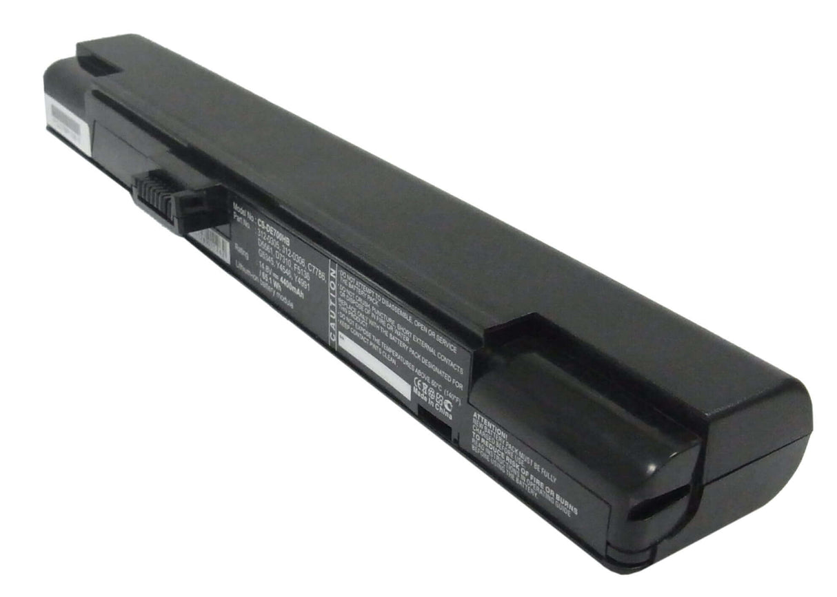 Black Battery For Dell Inspiron 700m, Inspiron 710m 14.8v, 4400mah - 65.12wh Notebook, Laptop Cameron Sino Technology Limited