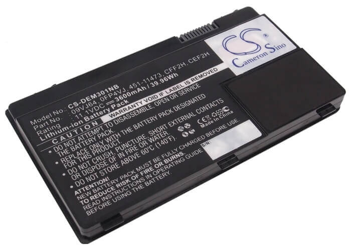 Black Battery For Dell Inspiron M301z, Inspiron N301z, Inspiron 13z 11.1v, 3600mah - 39.96wh Batteries for Electronics Cameron Sino Technology Limited (Suspended)
