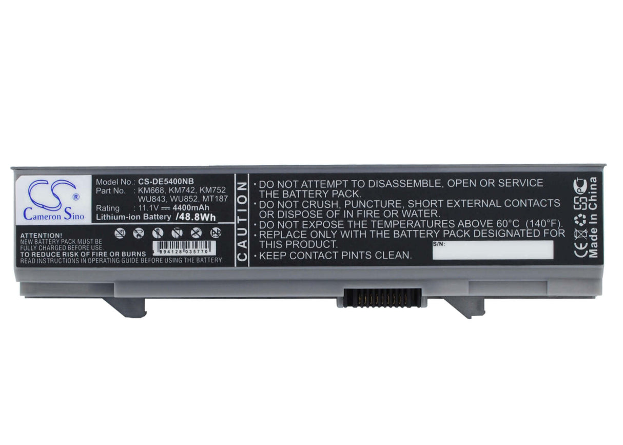 Black Battery For Dell Latitude E5400, Latitude E5500, Latitude E5410 11.1v, 4400mah - 48.84wh Notebook, Laptop Cameron Sino Technology Limited