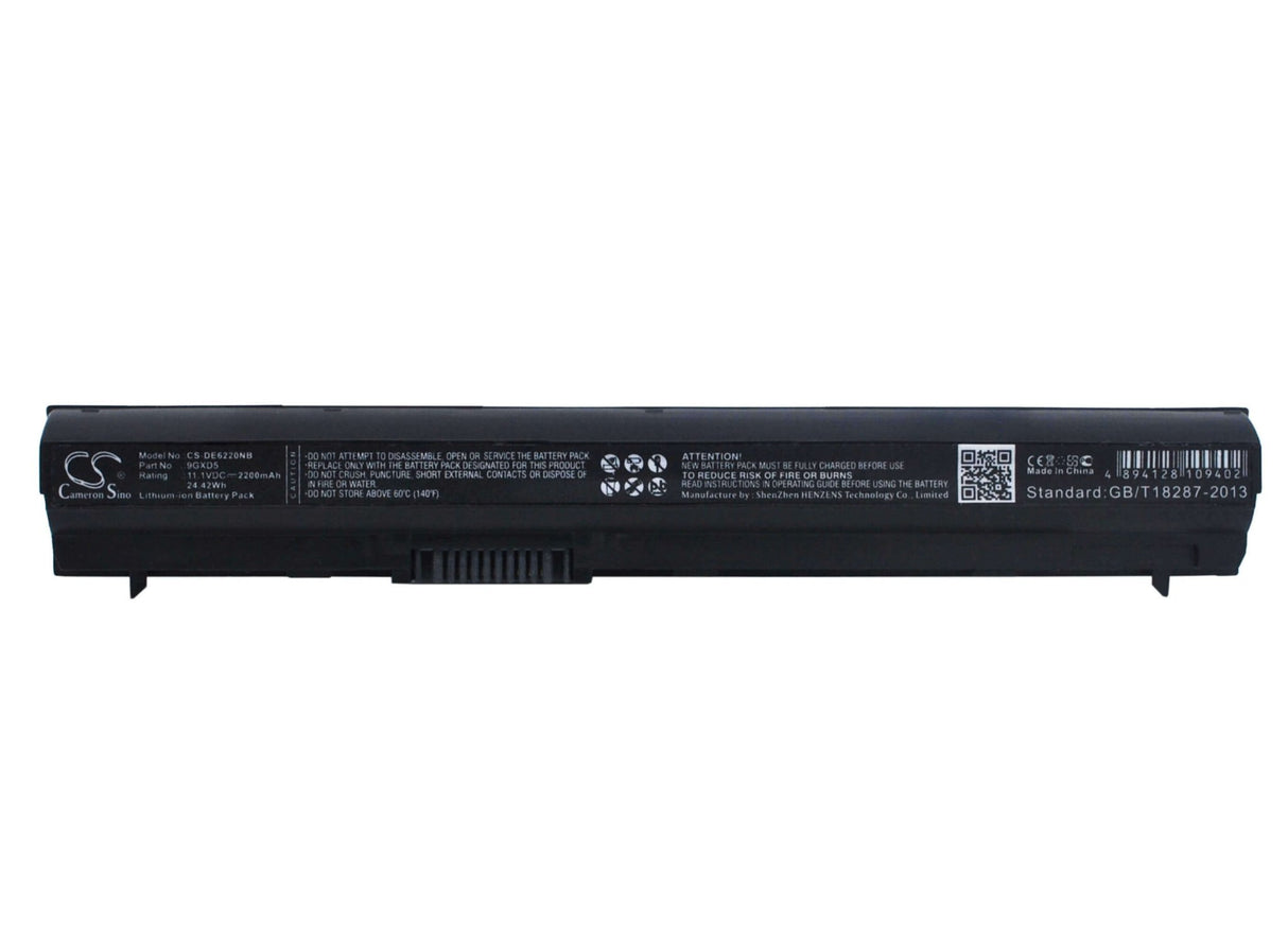 Black Battery For Dell Latitude E6120, Latitude E6220, Latitude E6230 11.1v, 2200mah - 24.42wh Notebook, Laptop Cameron Sino Technology Limited