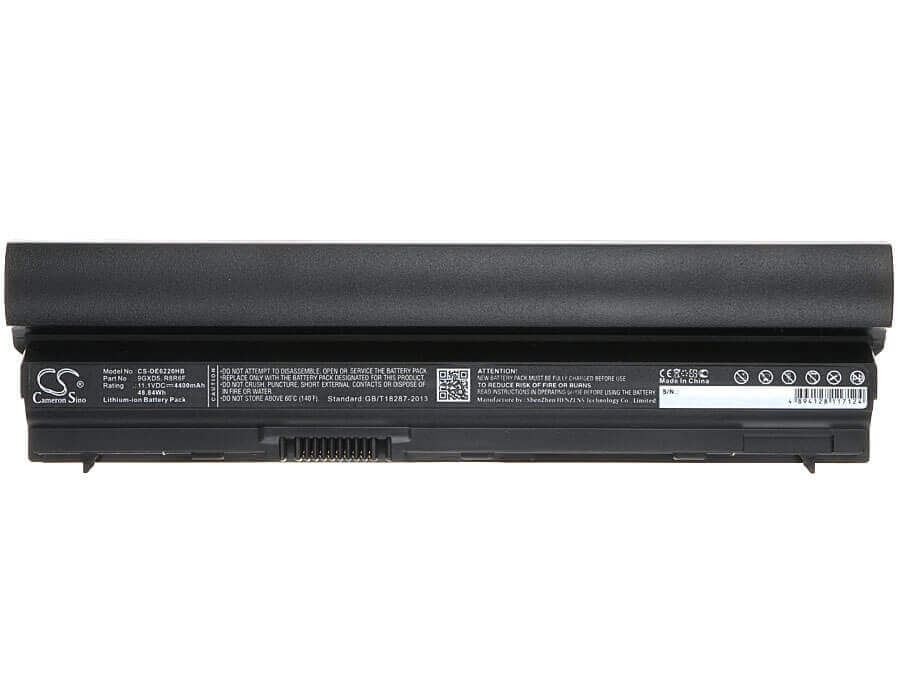 Black Battery For Dell Latitude E6120, Latitude E6220, Latitude E6230 11.1v, 4400mah - 48.84wh Notebook, Laptop Cameron Sino Technology Limited