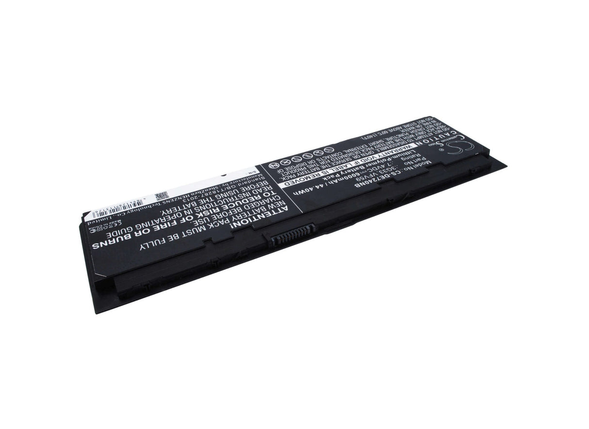Black Battery For Dell Latitude E7240, Latitude E7250, Latitude E7240 12.5 7.4v, 6000mah - 44.40wh Notebook, Laptop Cameron Sino Technology Limited