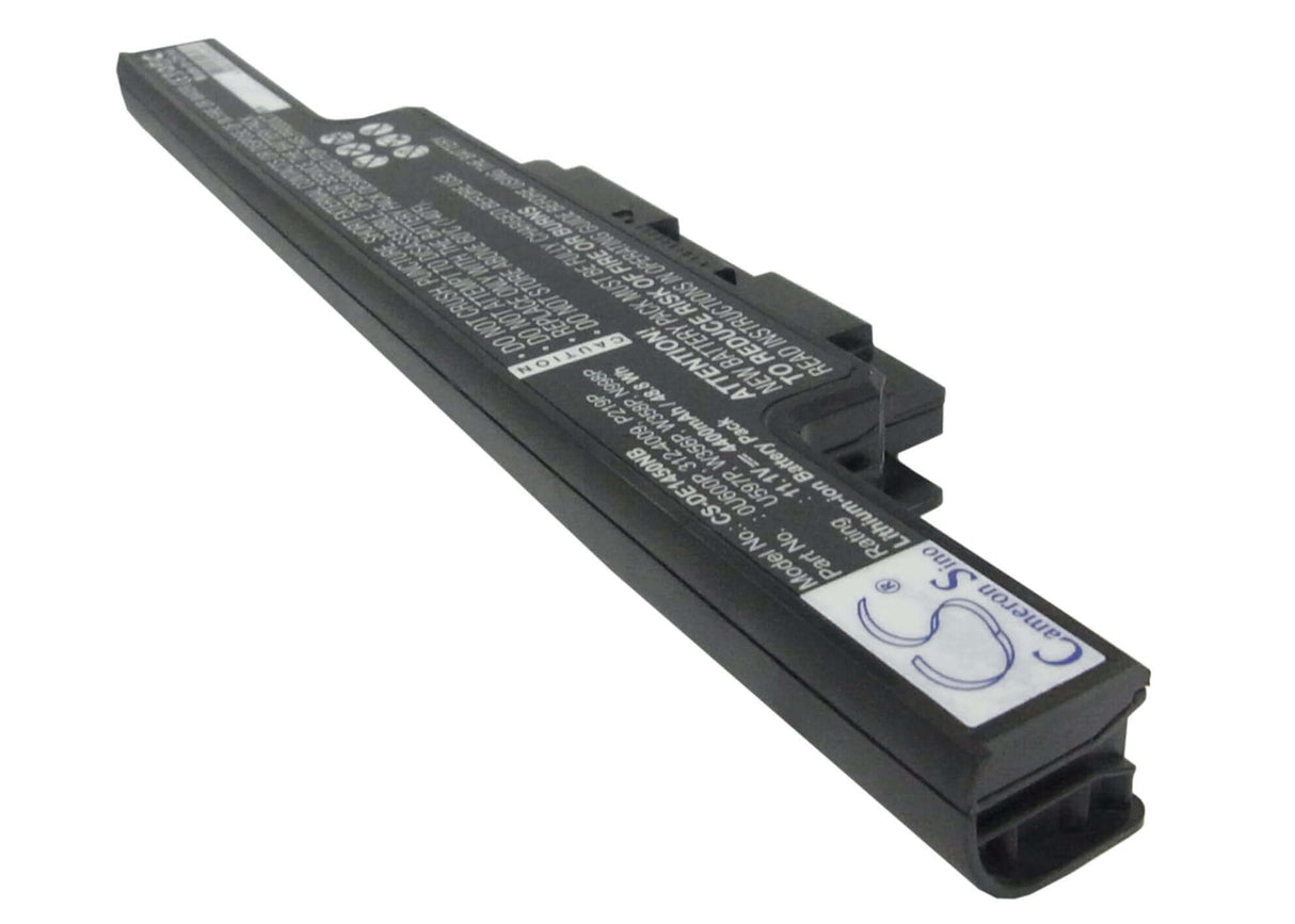 Black Battery For Dell Studio 1450, Studio 1457, Studio 1458 11.1v, 4400mah - 48.84wh Notebook, Laptop Cameron Sino Technology Limited