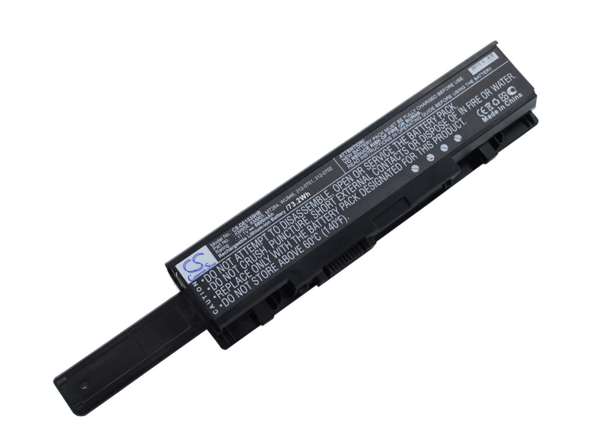 Black Battery For Dell Studio 1535, Studio 1536, Studio 1537 11.1v, 6600mah - 73.26wh Notebook, Laptop Cameron Sino Technology Limited