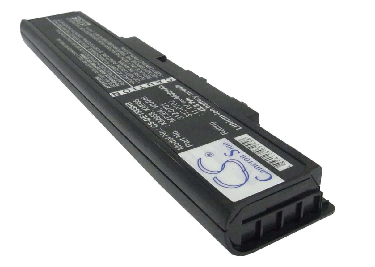 Black Battery For Dell Studio 1535, Studio 1536, Studio 1537 11.4v, 4400mah - 50.16wh Notebook, Laptop Cameron Sino Technology Limited