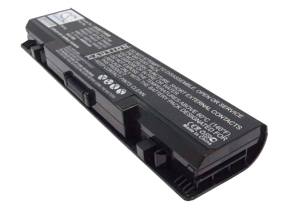 Black Battery For Dell Studio 1735, Studio 1736, Studio 1737 11.1v, 4400mah - 48.84wh Notebook, Laptop Cameron Sino Technology Limited