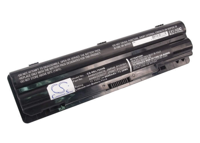 Black Battery For Dell Xps 14, Xps 14 (l401x), Xps 15 11.1v, 6600mah - 73.26wh Notebook, Laptop Cameron Sino Technology Limited
