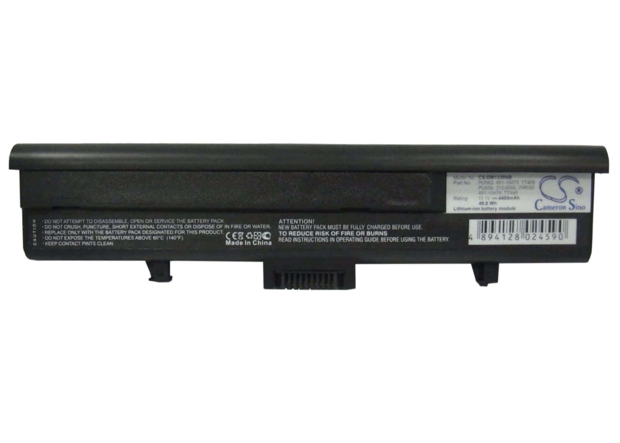 Black Battery For Dell Xps M1330, Inspiron 1318, Xps M1350 11.1v, 4400mah - 48.84wh Notebook, Laptop Cameron Sino Technology Limited