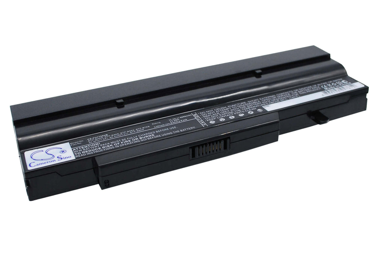 Black Battery For Fujit'su Amilo Li1718, Amilo Li1720, Amilo Li2727 11.1v, 6600mah - 73.26wh Notebook, Laptop Cameron Sino Technology Limited