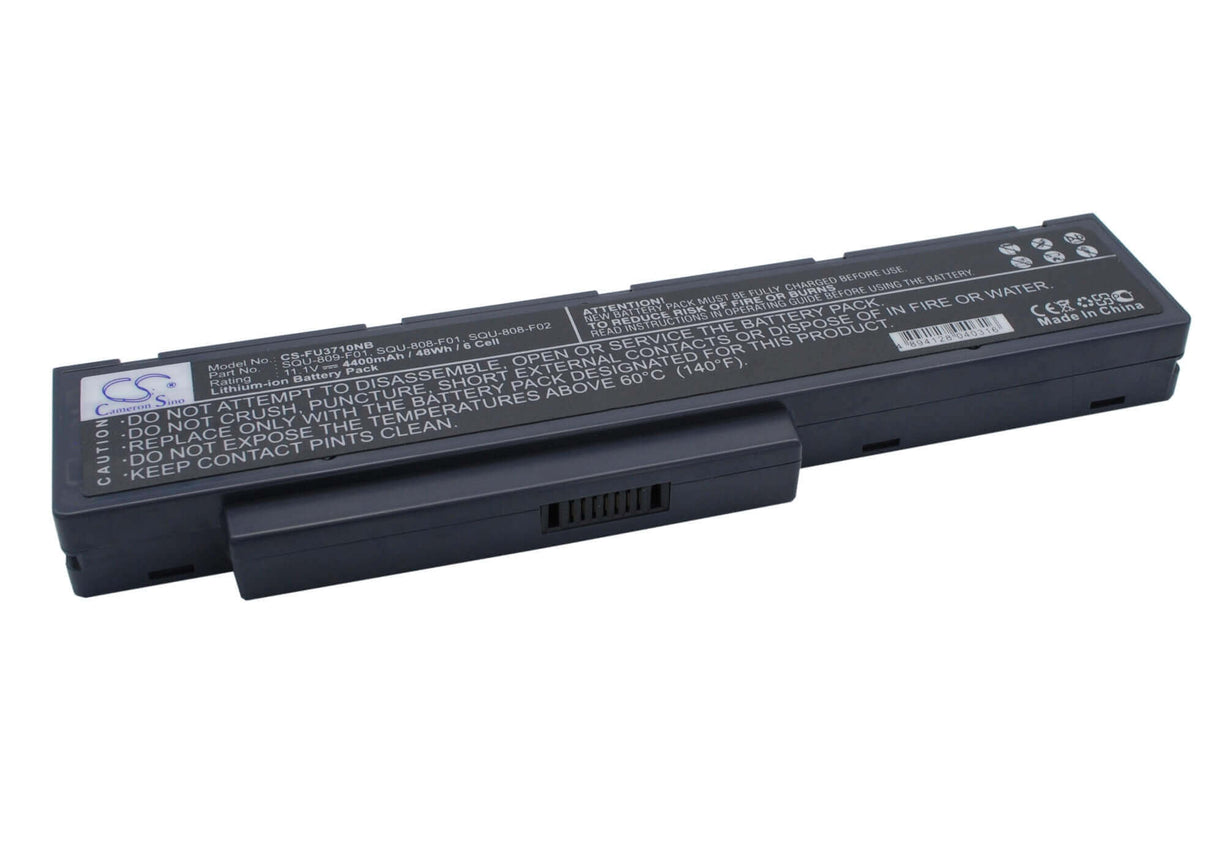 Black Battery For Fujit'su Amilo Li3710, Amilo Li3910, Amilo Pi3560 11.1v, 4400mah - 48.84wh Notebook, Laptop Cameron Sino Technology Limited