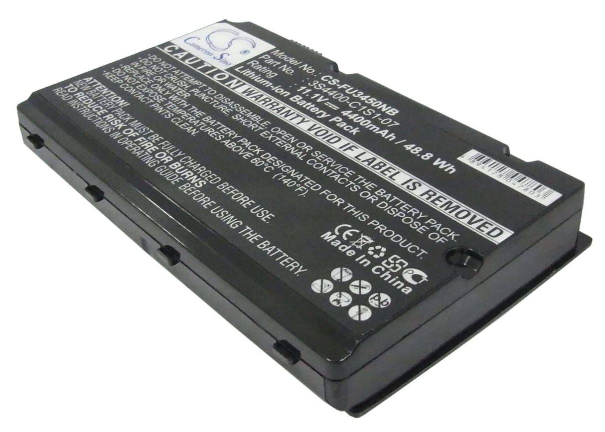 Black Battery For Fujit'su Amilo Pi3540, Amilo Pi3525, Amilo Pi3450 11.1v, 4400mah - 48.84wh Notebook, Laptop Cameron Sino Technology Limited