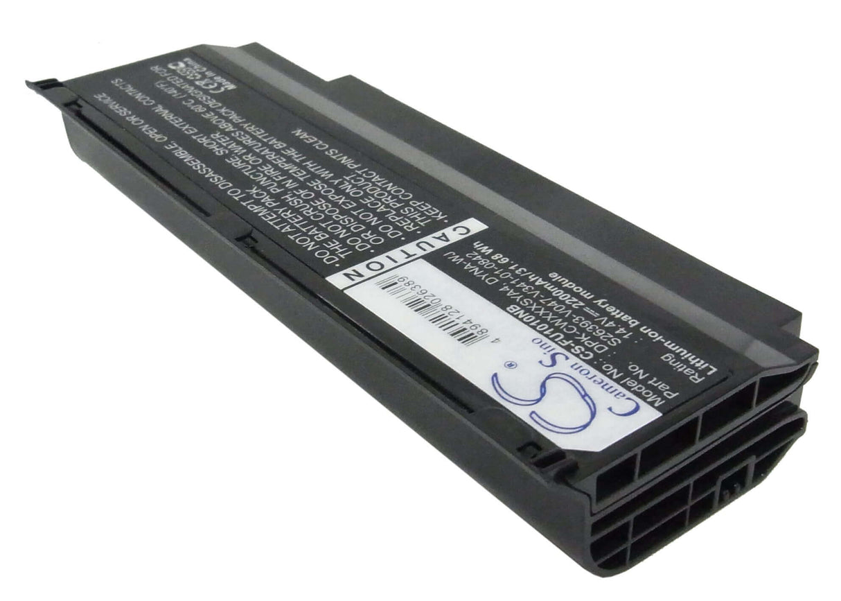 Black Battery For Fujit'su M1010, Cwoao, Lifebook M1010 14.4v, 2200mah - 31.68wh Notebook, Laptop Cameron Sino Technology Limited