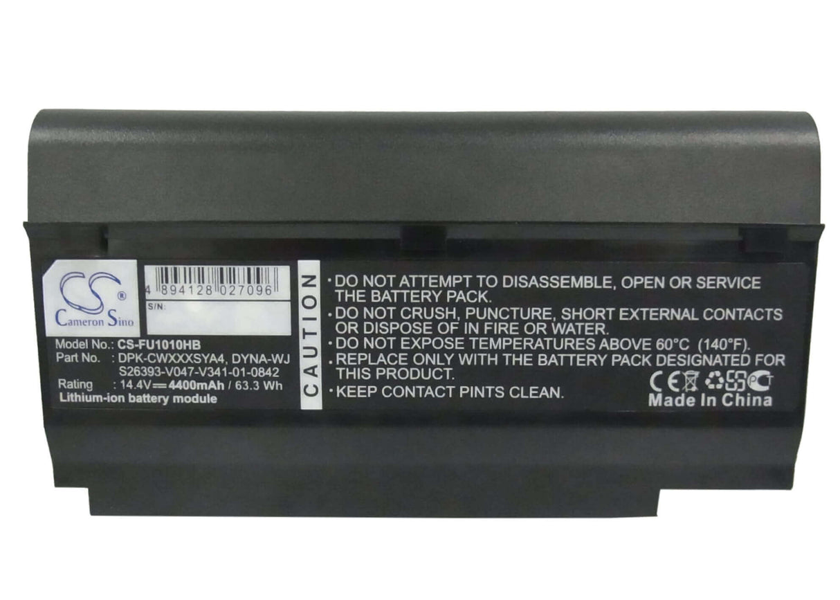 Black Battery For Fujit'su M1010, Cwoao, Lifebook M1010 14.4v, 4400mah - 63.36wh Notebook, Laptop Cameron Sino Technology Limited