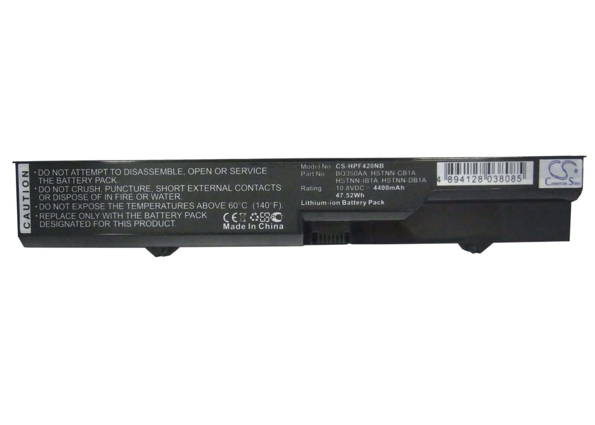 Batterie de Notebook pour Hp 420, 425, 4320t 10.8v, 4400mah - 47.52wh Notebook, Laptop Cameron Sino Technology Limited