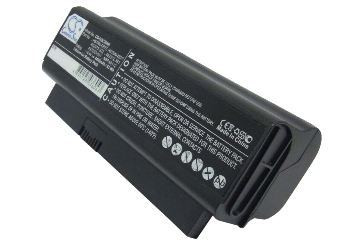 Black Battery For Hp Business Notebook 2230s, Presario Cq20, Presario Cq20-100 14.4v, 4400mah - 63.36wh Notebook, Laptop Cameron Sino Technology Limited