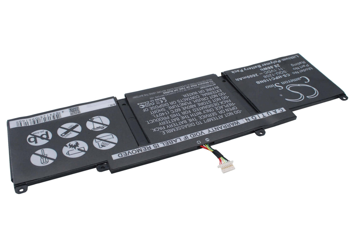Black Battery For Hp Chromebook 11, Chromebook 11 G1, Chromebook 11-1101 11.1v, 2600mah - 28.86wh Notebook, Laptop Cameron Sino Technology Limited (Suspended)