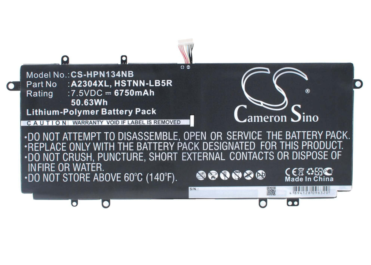Black Battery For Hp Chromebook 14, Chromebook 14q, Chromebook 14-q063cl 7.5v, 6750mah - 50.63wh Notebook, Laptop Cameron Sino Technology Limited
