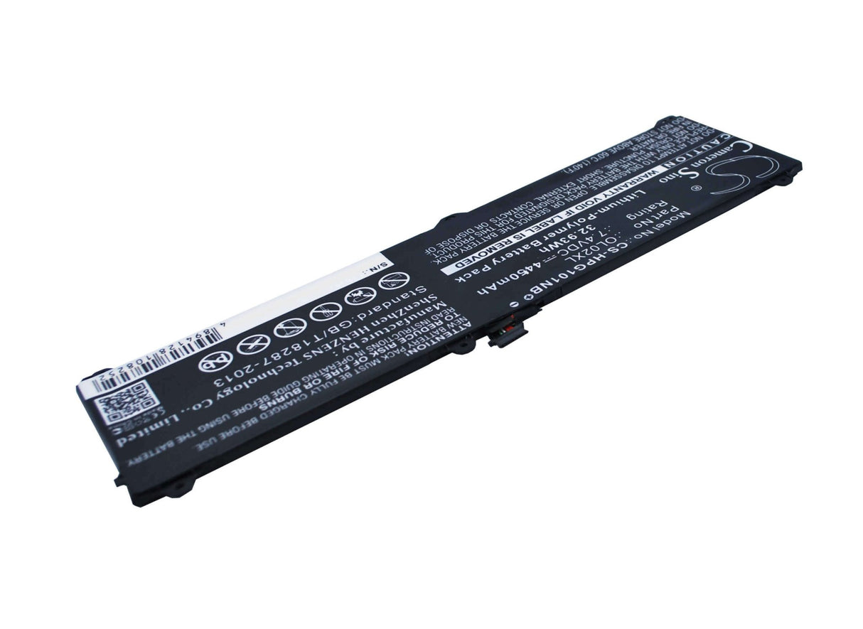 Batterie noire pour HP Elite X2 G1, Elite X2 1011 G1, L8l94pa 7.4v, 4450mah - 32.93wh Notebook, Laptop Cameron Sino Technology Limited