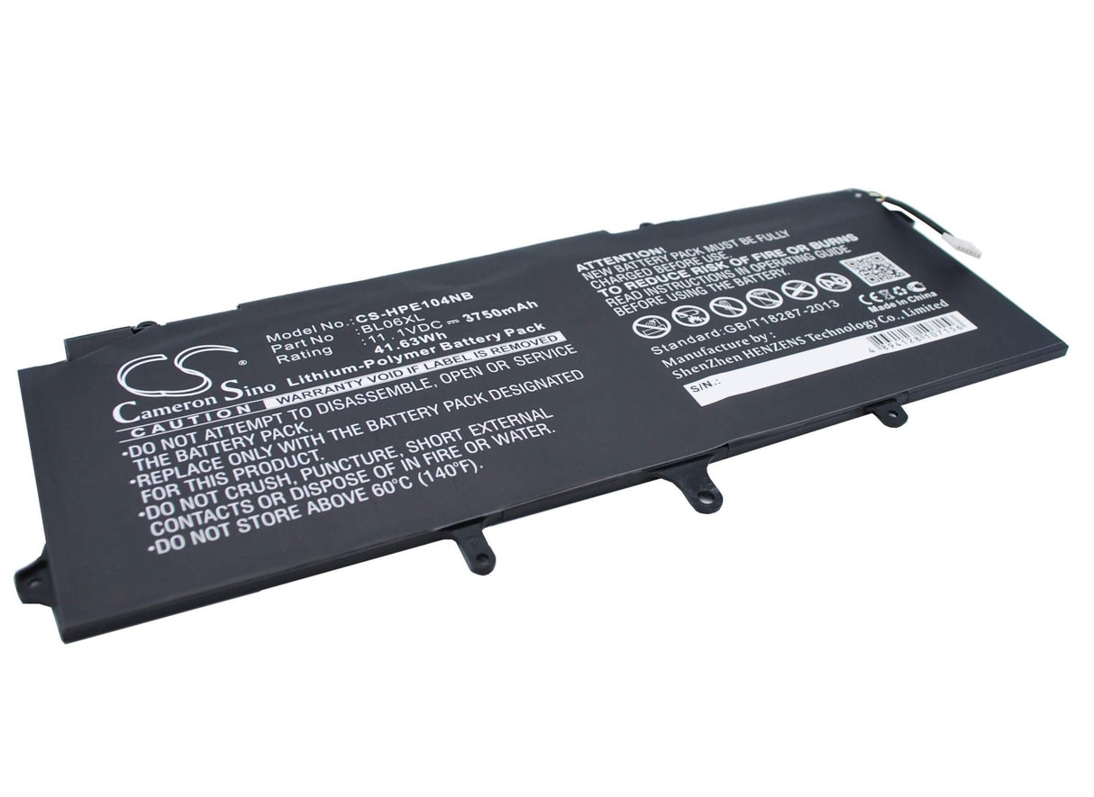 Black Battery For Hp Elitebook 1040, Elitebook Folio 1040 G1, Elitebook Folio 1040 G2 11.1v, 3750mah - 41.63wh Notebook, Laptop Cameron Sino Technology Limited