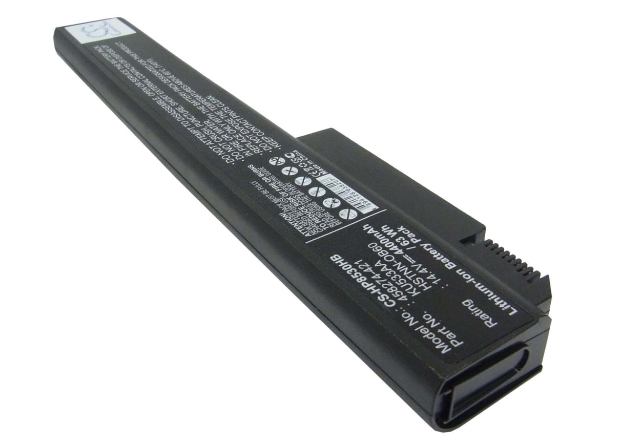 Black Battery For Hp Elitebook 8530p, Elitebook 8530w, Elitebook 8540p 14.4v, 4400mah - 63.36wh Notebook, Laptop Cameron Sino Technology Limited