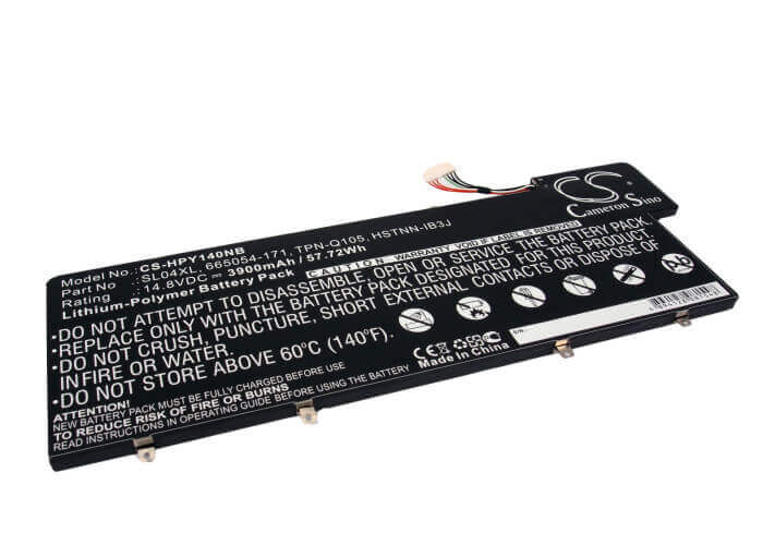 Black Battery For Hp Envy 14-3001tu, Envy 14-3002tu, Envy 14-3003tu 14.8v, 3900mah - 57.72wh Notebook, Laptop Cameron Sino Technology Limited