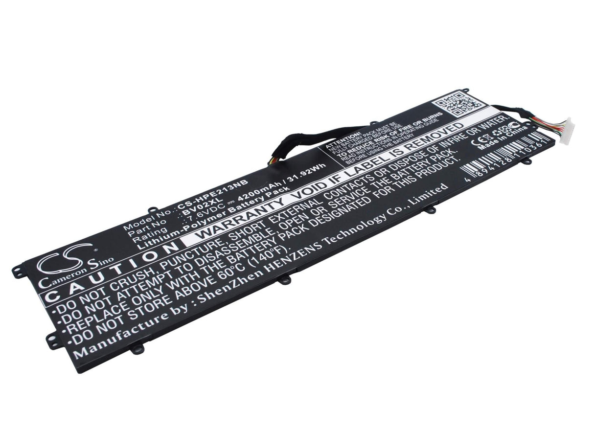 Batterie noire pour Hp Envy X2 13", Envy X2 13-j000ng, Envy X2 13-j000ns 7.6v, 4200mah - 31.92wh Notebook, Laptop Cameron Sino Technology Limited