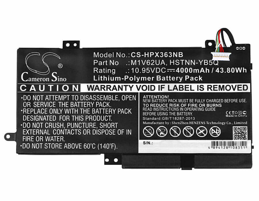 Black Battery For Hp Envy X360, Pavilion X360, Pavilion X360 13 10.95v, 4000mah - 43.80wh Notebook, Laptop Cameron Sino Technology Limited
