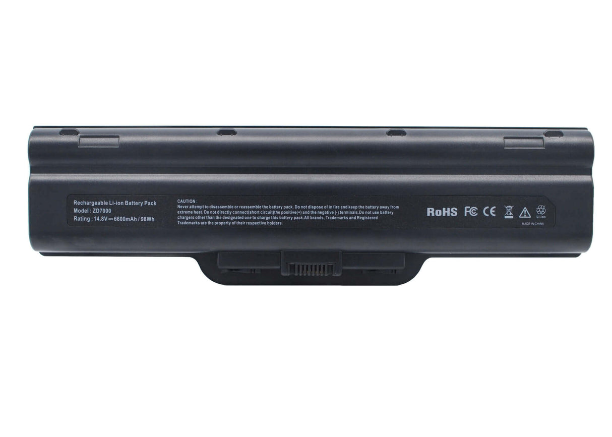 Batterie noire pour HP Media Center Zd7000, Center Zd8210ca, Pavilion Zd7000 14.8v, 6600mah - 97.68wh Batteries pour l'électronique Cameron Sino Technology Limited (Suspendu)