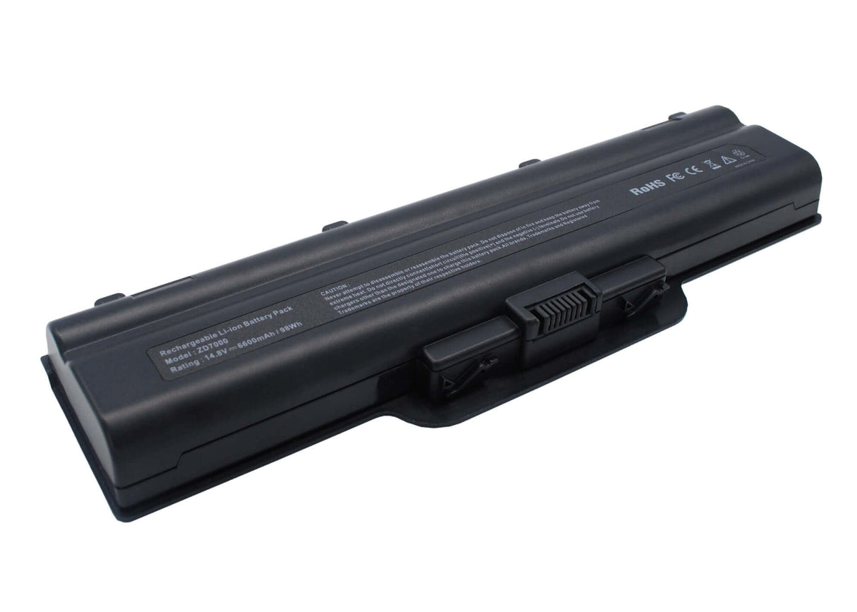 Batterie noire pour HP Media Center Zd7000, Center Zd8210ca, Pavilion Zd7000 14.8v, 6600mah - 97.68wh Batteries pour l'électronique Cameron Sino Technology Limited (Suspendu)