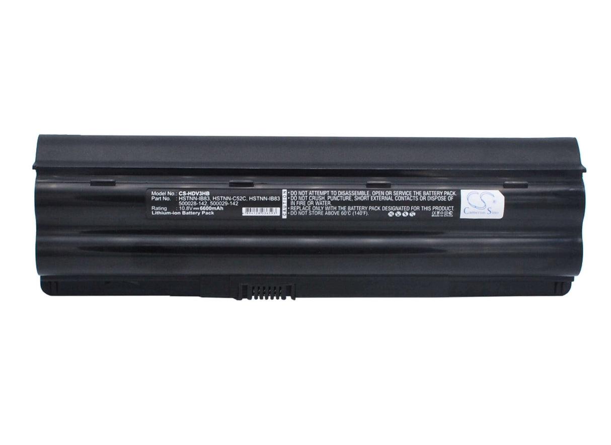 Black Battery For Hp Pavilion Dv3-1000, Pavilion Dv3-1001tx, Pavilion Dv3-1051xx 10.8v, 6600mah - 71.28wh Notebook, Laptop Cameron Sino Technology Limited