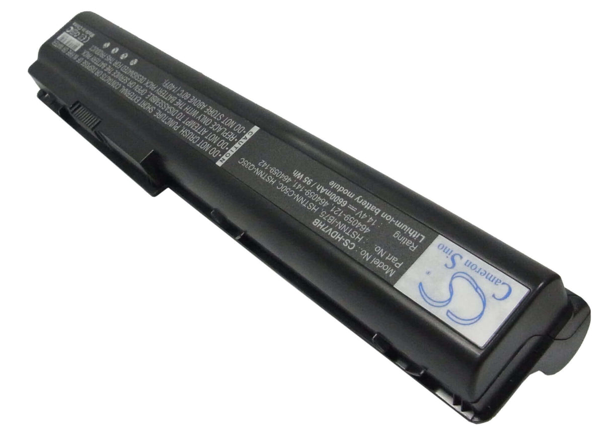 Black Battery For Hp Pavilion Dv7, Pavilion Dv7t, Pavilion Dv7z 14.4v, 6600mah - 95.04wh Notebook, Laptop Cameron Sino Technology Limited