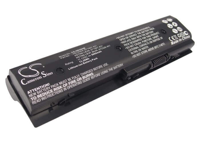 Black Battery For Hp Pavilion M6-1000, Envy Dv4, Envy Dv4-5200 11.1v, 6600mah - 73.26wh Notebook, Laptop Cameron Sino Technology Limited