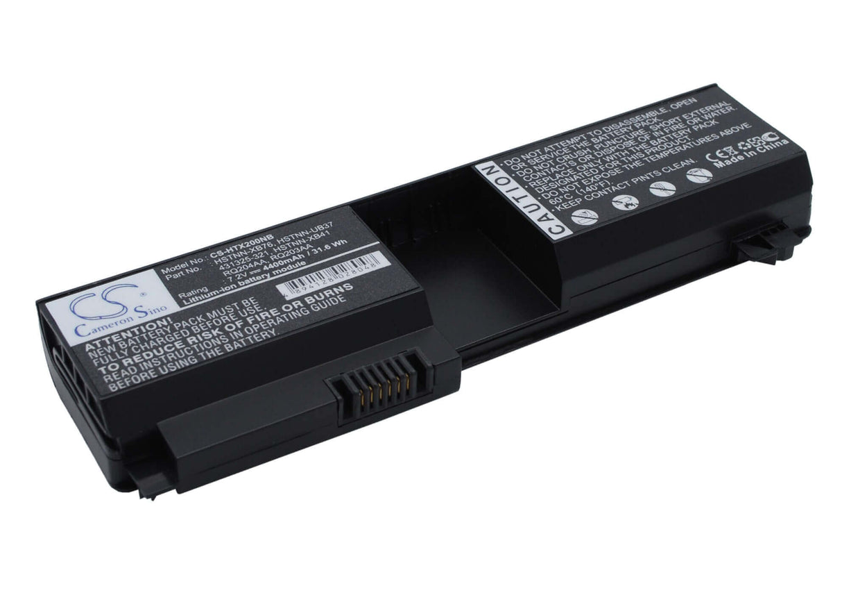 Black Battery For Hp Pavilion Tx1080ea, Pavilion Tx1204au, Pavilion Tx1219au 7.2v, 4400mah - 31.68wh Notebook, Laptop Cameron Sino Technology Limited